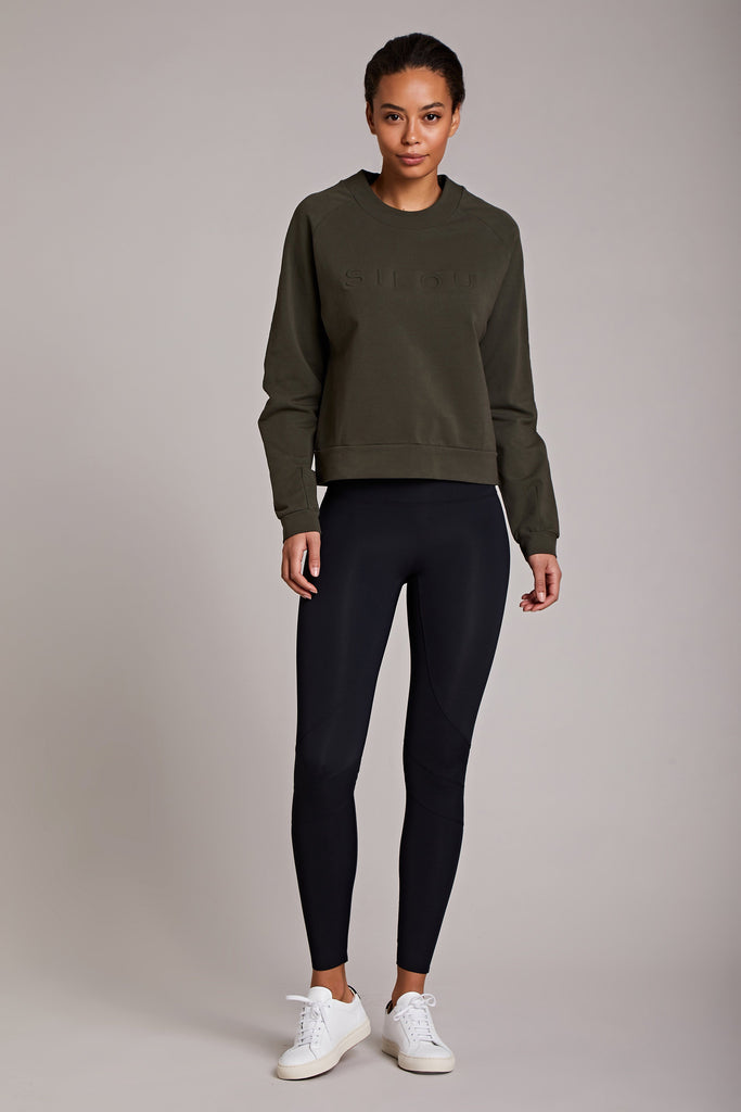 Silou Sweater - Olive, Sweatshirts, SILOU